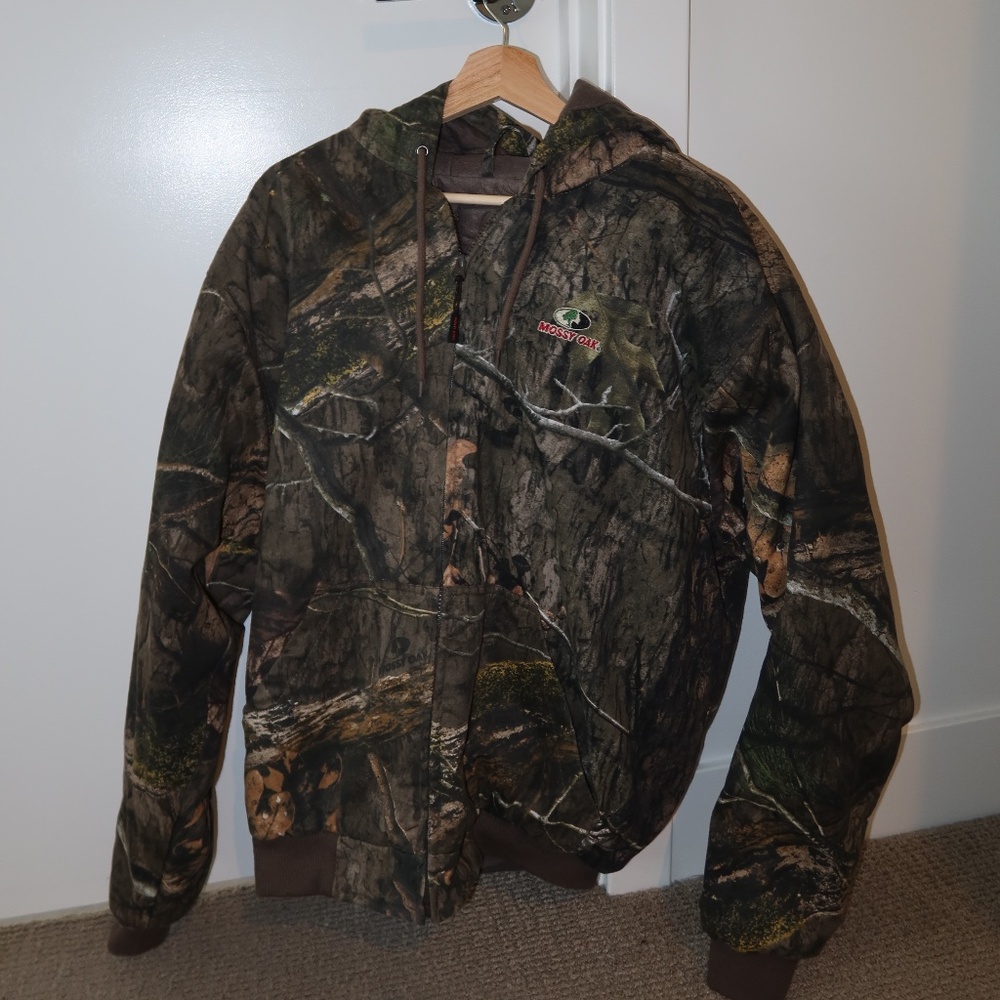 Mossy Oak Camo Hooded Zip-Up